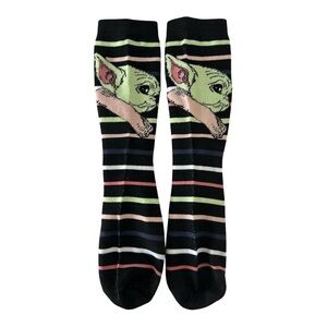 Star Wars Grogu Striped Crew Socks - NWOT - Disney Lucasfilm